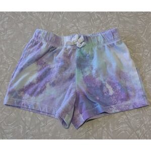 Girls 5/6 Place Tie Dye Purple Shorts
